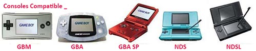 Cartouche rom 369 gba compatible avec GBM, GBA SP et NDS